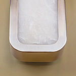 Бра в металлическом корпусе с рассеивателем из бежевого алебастра Cryptocrystalline Stone варинант исполнения - 4 | Loft Concept в Москве