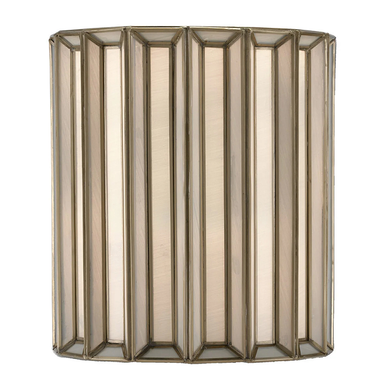 Бра настенное с фактурным каркасом Soft Glow Lamps Молочный Латунь в Москве | Loft Concept 