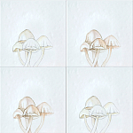 Плитка с узором Поганки варинант исполнения - 1 | Loft Concept в Москве