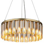 Люстра со стеклянными цилиндрическими плафонами Luminous Cylinders Amber Round варинант исполнения - 1 | Loft Concept в Москве