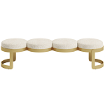 Дизайнерская Банкетка Leola латунь  варинант исполнения - 2 | Loft Concept в Москве