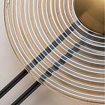 Бра с янтарным стеклянным диском и золотистыми акцентами Savio Glass Disc варинант исполнения - 4 | Loft Concept в Москве