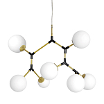 Люстра с 7-ю белыми шарообразными плафонами Natural Concepts варинант исполнения - 1 | Loft Concept в Москве