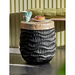 Приставной столик с фактурой под натуральное дерево Immortality варинант исполнения - 5 | Loft Concept в Москве