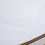 Консоль приставная полукруглая на основании золотого цвета Interior Accent варинант исполнения - 3 | Loft Concept в Москве