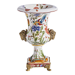 Ваза из фарфора с бронзовыми Овнами Bronze Aries варинант исполнения - 2 | Loft Concept в Москве