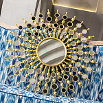 Зеркало-солнце в раме из металла с золотыми с лучами Rays of Peace варинант исполнения - 3 | Loft Concept в Москве