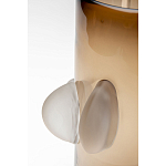 Ваза коричневая Forma Mare со стеклянными вставками варинант исполнения - 3 | Loft Concept в Москве