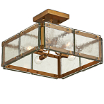 Потолочный светильник квадратный из толстого литого стекла Cast Glass варинант исполнения - 4 | Loft Concept в Москве