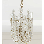 Подвесной светильник декорированный цветами из стекла Lightness of Flowers варинант исполнения - 3 | Loft Concept в Москве