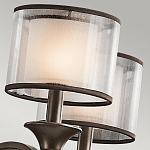 Люстра с белыми тканевыми абажурами в прозрачных стеклянных цилиндрах Kichler варинант исполнения - 21 | Loft Concept в Москве