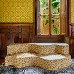 Дизайнерский модульный диван волнистой формы с цветным принтом Poltronova Superonda Sofa варинант исполнения - 23 | Loft Concept в Москве