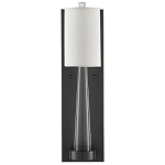 Бра на прозрачном штативе с тканевым абажуром в форме цилиндра Conciseness варинант исполнения - 4 | Loft Concept в Москве