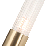 Бра с вытянутым рифленым стеклянным плафоном цилиндрической формы Trumpet tube варинант исполнения - 3 | Loft Concept в Москве