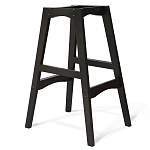 Барный стул со спинкой и подлокотниками на 4-х деревянных ножках Douglas Rhombus Бирюзовый Велюр варинант исполнения - 3 | Loft Concept в Москве