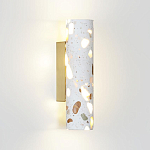 Бра с цилиндрическим белым бетонным плафоном Terrazzo Light варинант исполнения - 1 | Loft Concept в Москве