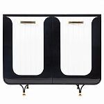 Черно-белый распашной комод Accordo варинант исполнения - 1 | Loft Concept в Москве