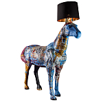 Большой Торшер Лошадь с ручной авторской росписью Feral Stallion варинант исполнения - 2 | Loft Concept в Москве