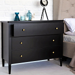 Комод с 3 ящиками Blues Black варинант исполнения - 2 | Loft Concept в Москве