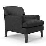 Мебельная ткань Шенилл черный цвет 138 см T4-35 варинант исполнения - 5 | Loft Concept в Москве