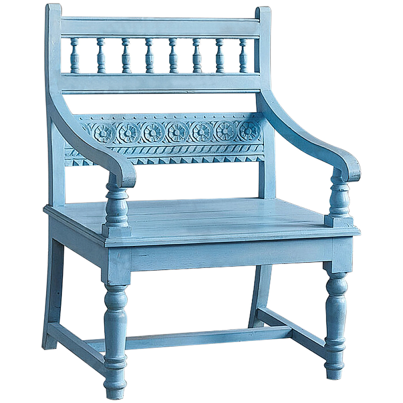         Eutropio Grey Mango Chair Blue    | Loft Concept 