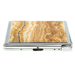 Портсигар с газовой зажигалкой из натурального камня Оникс Stone Cigarettes Cases варинант исполнения - 5 | Loft Concept в Москве