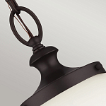 Подвесной светильник с белым стеклянным плафоном в форме шара на цепи Feiss варинант исполнения - 4 | Loft Concept в Москве