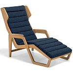 Дизайнерское кресло-шезлонг из массива дерева Gio Ponti D.150.5 Сhaise Longue варинант исполнения - 1 | Loft Concept в Москве