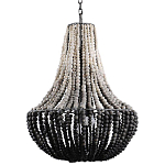 Люстра каплевидной формы украшенная круглыми бусинами Gradient Chandelier Black White варинант исполнения - 2 | Loft Concept в Москве