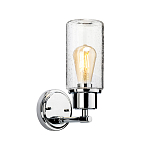 Бра с цилиндрическим прозрачным плафоном из стекла с пузырьками Elstead Lighting варинант исполнения - 1 | Loft Concept в Москве