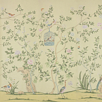 Обои ручная роспись Askew Verdigris  варинант исполнения - 4 | Loft Concept в Москве