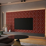 Гипсовая 3D панель с принтографией PM-11 варинант исполнения - 1 | Loft Concept в Москве