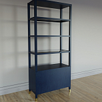 Стеллаж со стеклянными полками Elsa Dreams Blue варинант исполнения - 7 | Loft Concept в Москве