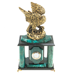 Часы настольные из натурального камня с декором в виде орла Eagle Stone Clock варинант исполнения - 5 | Loft Concept в Москве