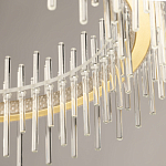 Люстра круглая с прозрачными стеклянными трубками 51 см Nembus варинант исполнения - 8 | Loft Concept в Москве