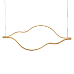Подвесной светильник волнообразный изогнутый на двух тросах 103 см Spiral Lighting варинант исполнения - 1 | Loft Concept в Москве