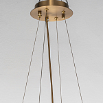 Люстра подвесная круглая с овальными подвесками из стекла дымчатого цвета Harlow Crystal Round варинант исполнения - 5 | Loft Concept в Москве