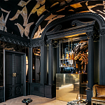 Обои ручная роспись в стиле Арт-деко Symphony Original colourway on Flint silk dupion варинант исполнения - 4 | Loft Concept в Москве