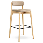 Барный стул из массива ясеня Elegant Ash Shape варинант исполнения - 3 | Loft Concept в Москве