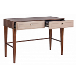 Стол письменный из массива бука с 2-мя ящиками бежевый Wenge Light варинант исполнения - 3 | Loft Concept в Москве