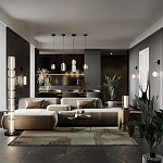 Подвесной светильник с прозрачным плафоном Jarrty 47 см варинант исполнения - 4 | Loft Concept в Москве