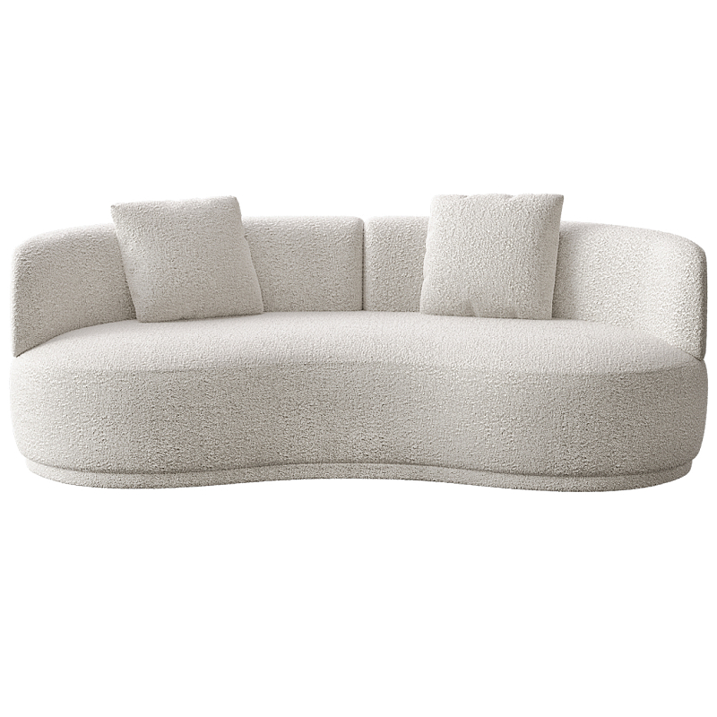 Двухместный диван Calypso Молочный в Москве | Loft Concept 