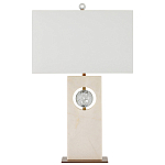 Настольная лампа из мрамора с тканевым прямоугольным абажуром Eternity варинант исполнения - 5 | Loft Concept в Москве