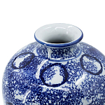 Ваза из фарфора сине-белого цвета Blue & White Ornament  варинант исполнения - 2 | Loft Concept в Москве