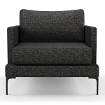 Мебельная ткань Шенилл темно-серый цвет 138 см T4-40 варинант исполнения - 6 | Loft Concept в Москве