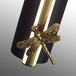 Бра с круглым плафоном из алебастра и бронзовой декоративной стрекозой 45 Alaris  варинант исполнения - 7 | Loft Concept в Москве