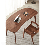 Стол рабочий округлой формы с ящиком  Working Moonnut Table варинант исполнения - 6 | Loft Concept в Москве