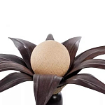 Настольная лампа черная INDONESIAN LAMPS варинант исполнения - 2 | Loft Concept в Москве