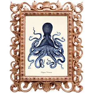 Постер Blue Octopus Poster