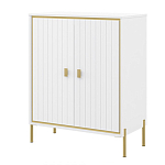 Тумба белая с двумя дверками и полками Antique Order варинант исполнения - 1 | Loft Concept в Москве